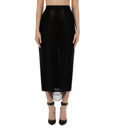 [Alexander McQueen] Long skirt SS24 791072_Q1A9M1000