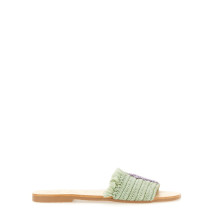 [MANEBI] Sandals SS24 P5.6Y0_FRINGEDKNOTSRAFFIASAGEWITHWISTERIALILACPALM