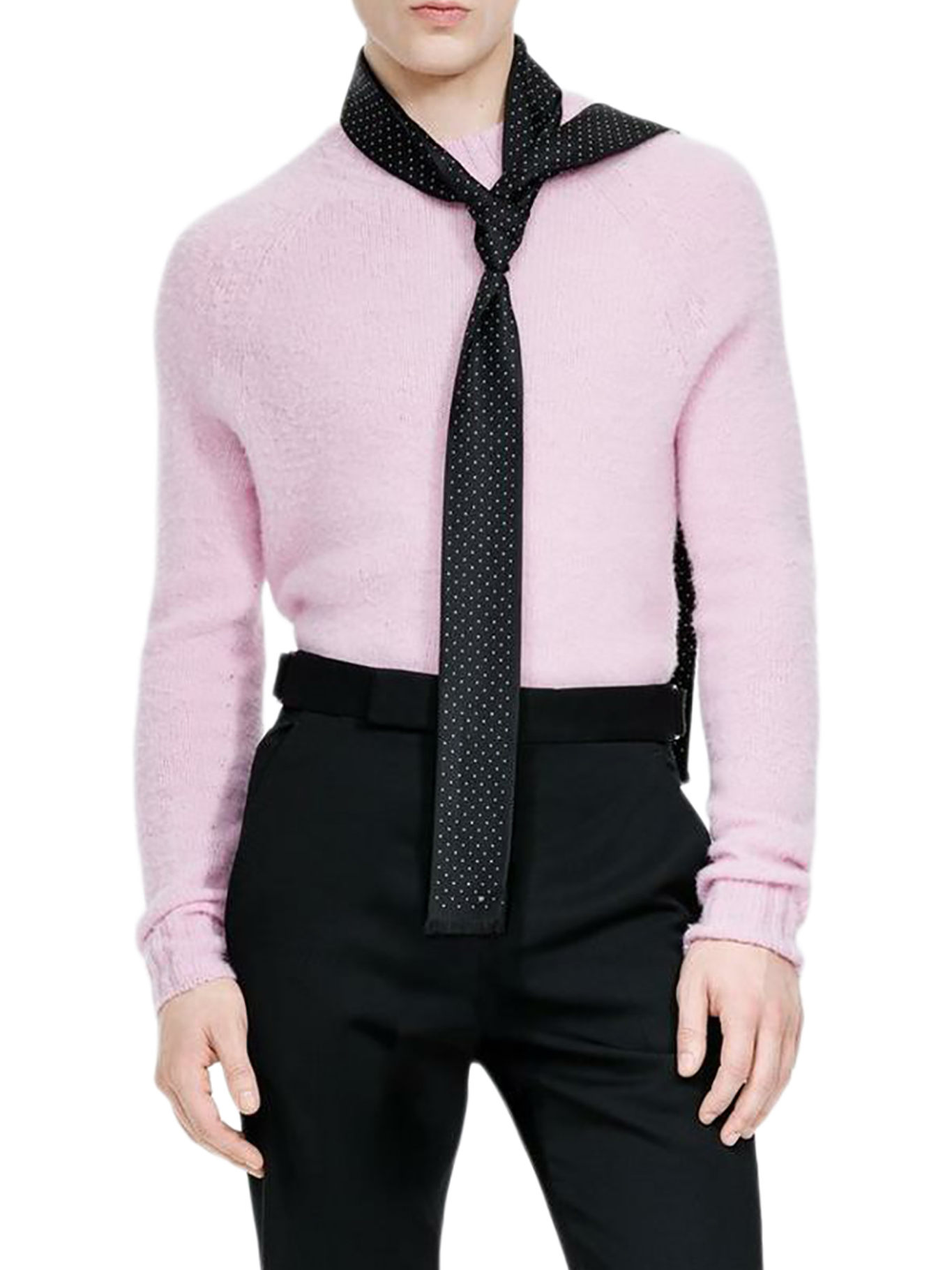 [Tom Ford] Tie FW26 SSE031S0312NWG BLACK OFF WHITE