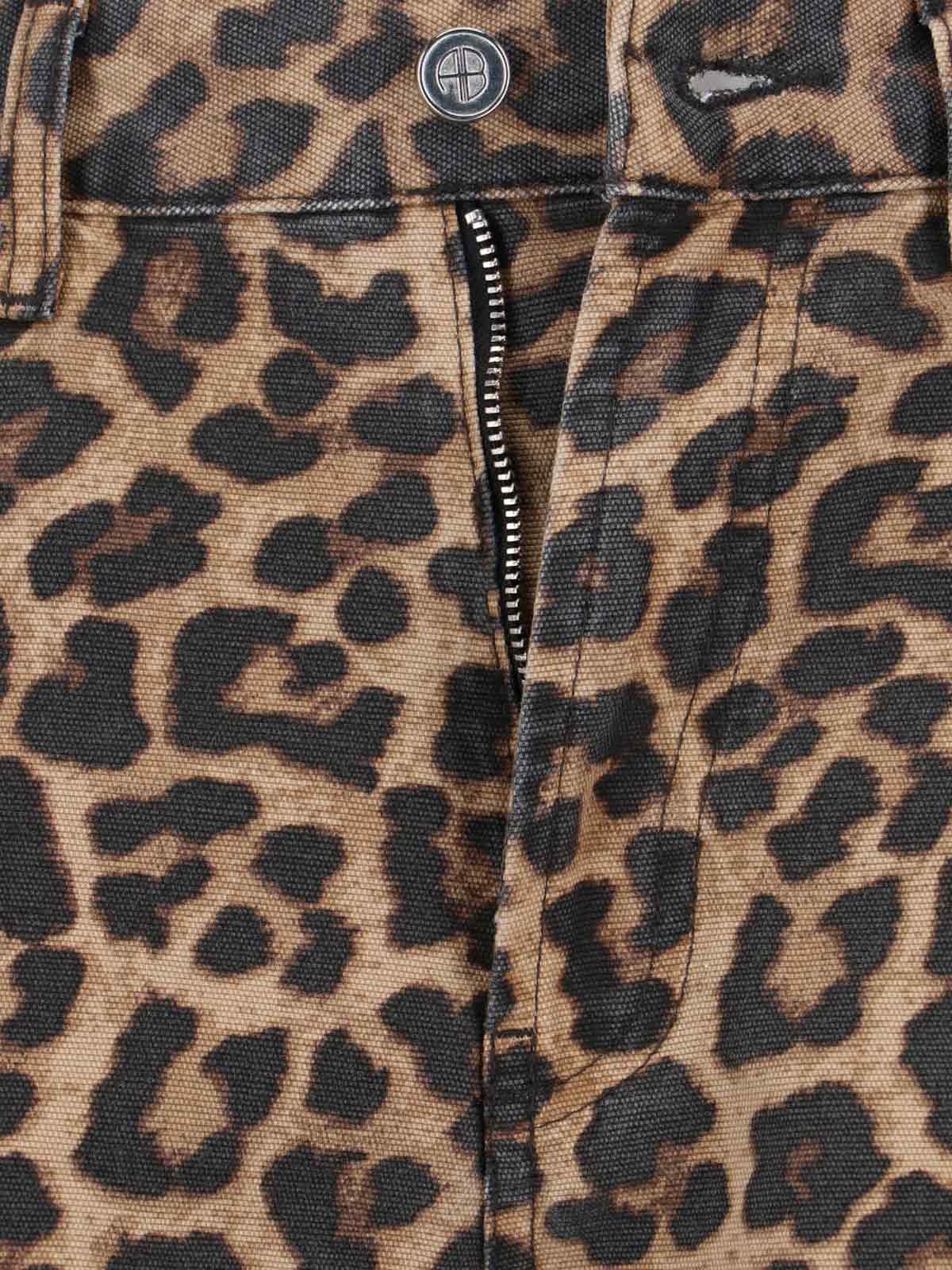 [Anine Bing] Trousers SS26 A 06 11765 MTL59LEOPARD