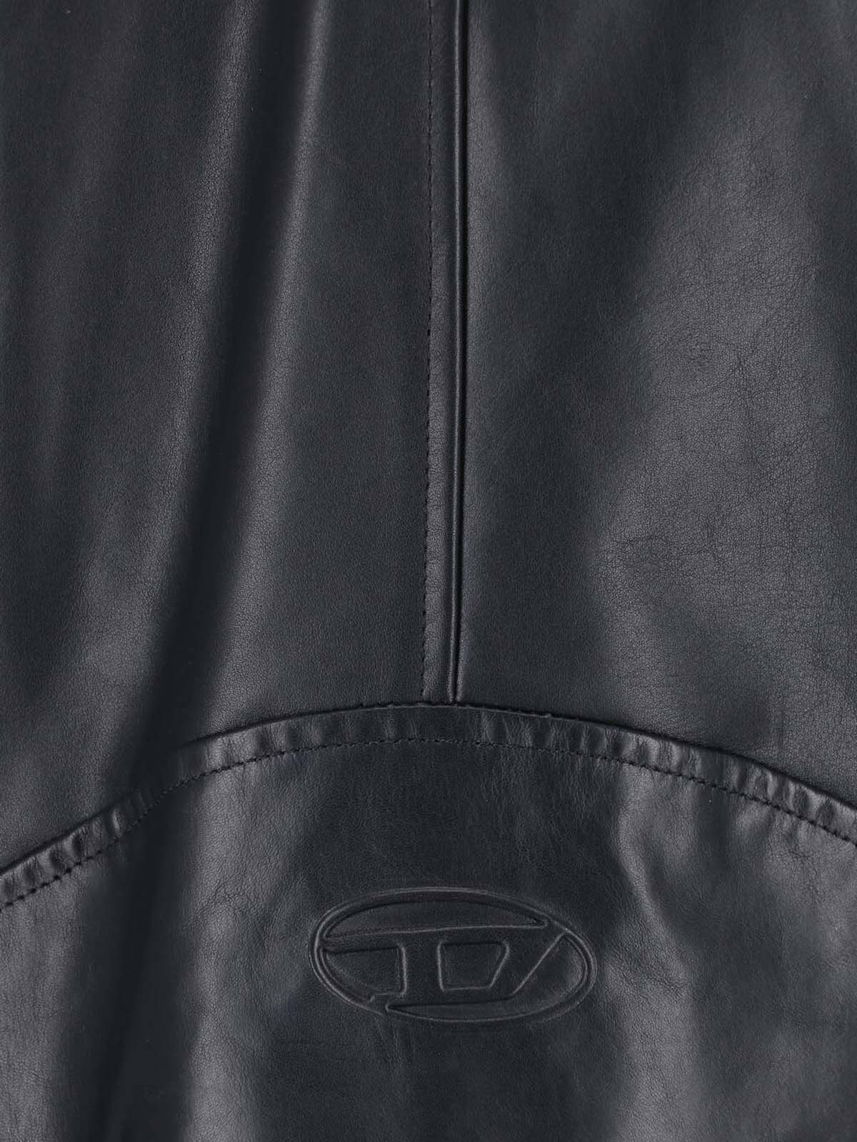 [Diesel] Leather Jacket FW26 A20462 0CECH9XX