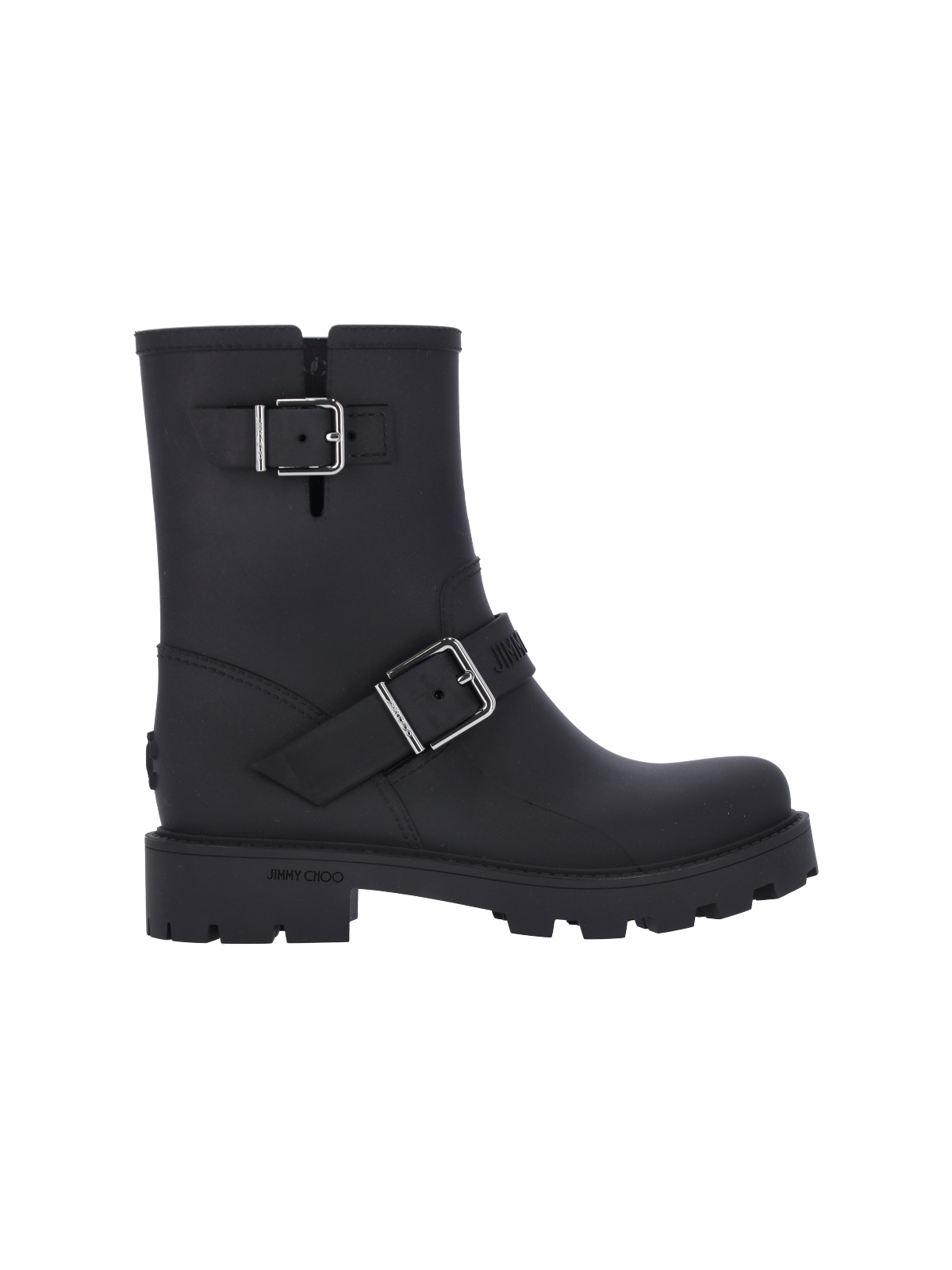 [Jimmy Choo] Ankle Boots SS26 BIKER RAIN TPYBLACK