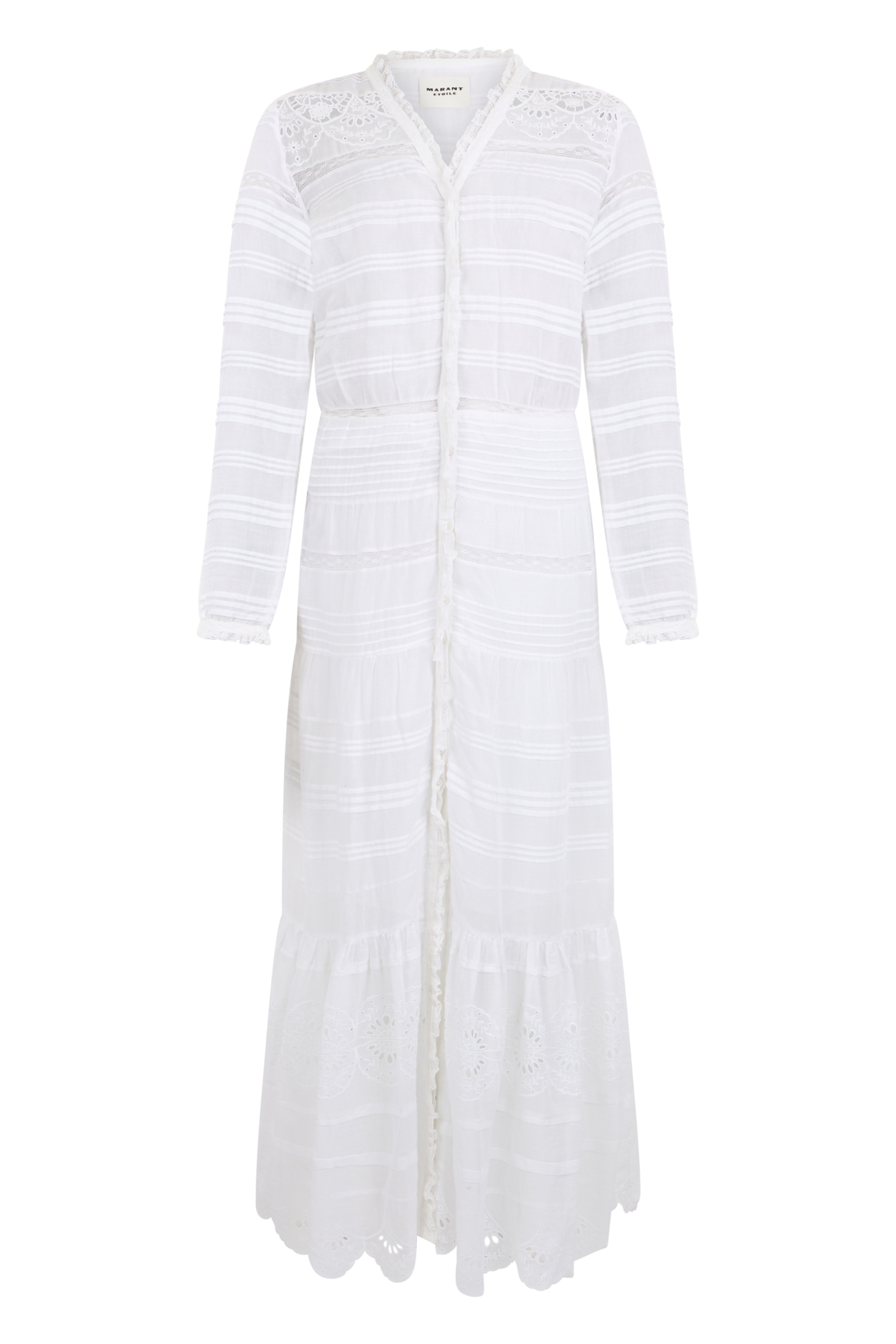 [Marant Etoile] Long sleeve dress SS26 26PRO0723FBD1J05E_20WH
