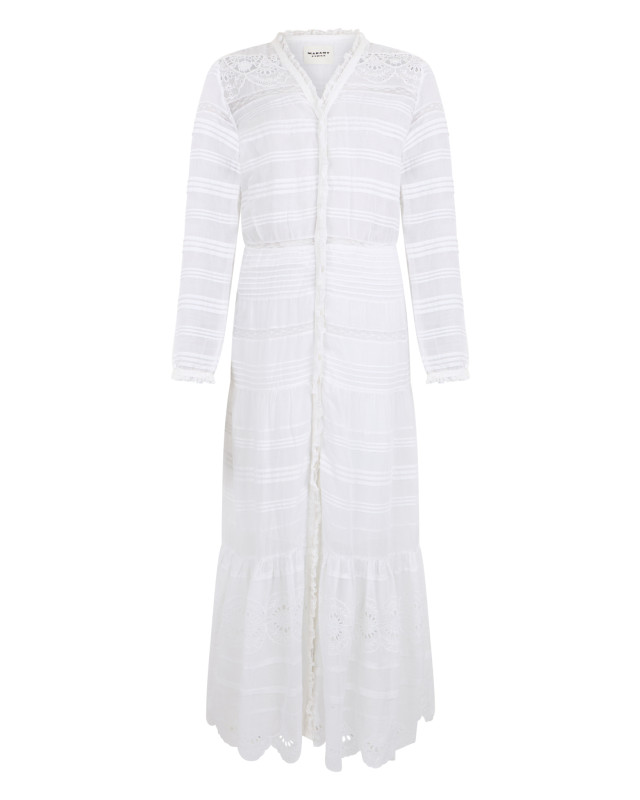 [Marant Etoile] Long sleeve dress SS26 26PRO0723FBD1J05E_20WH