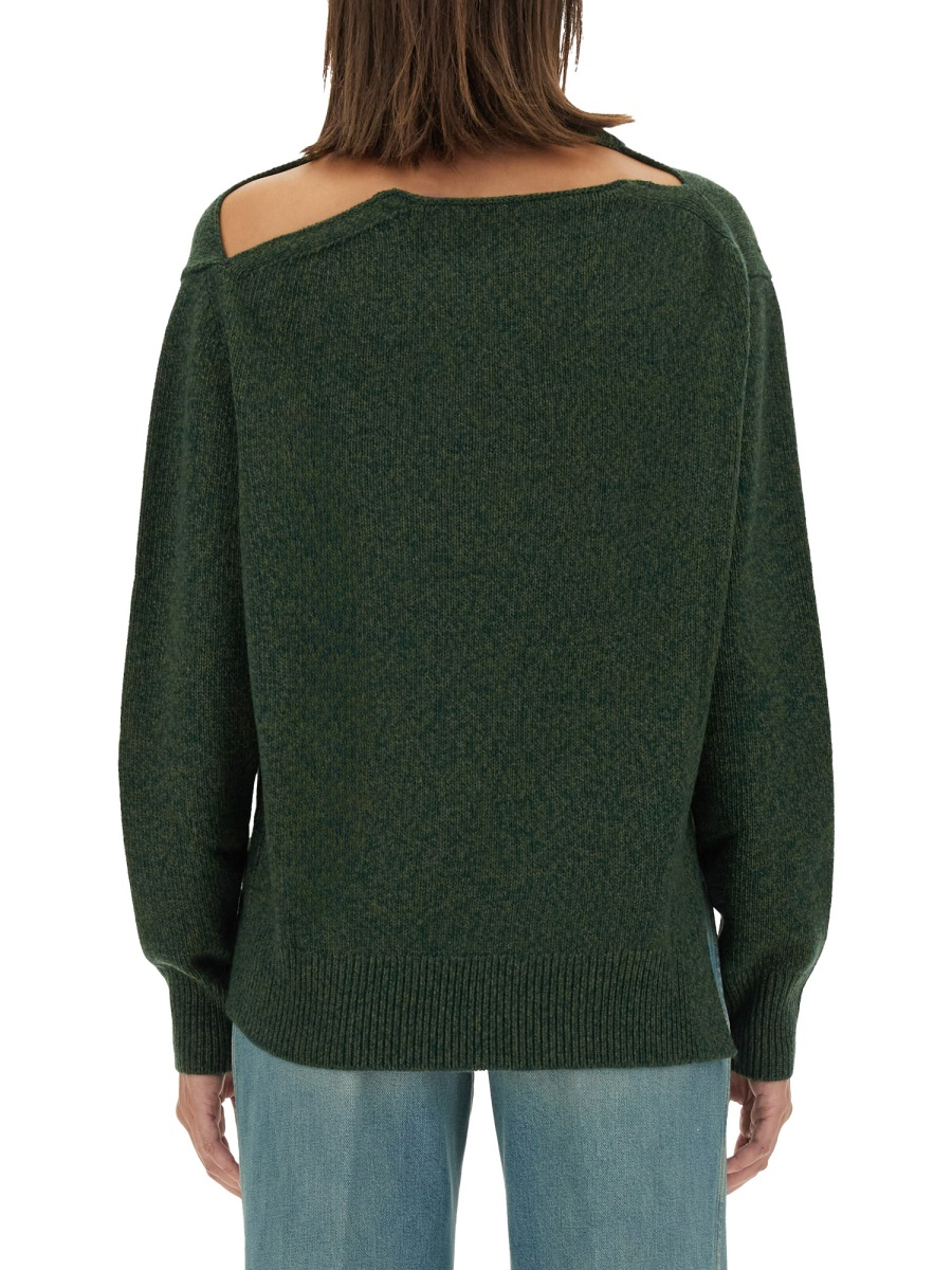 [VICTORIA BECKHAM] Sweatshirt FW24 1424KJU005929A_SPRUCEGREEN