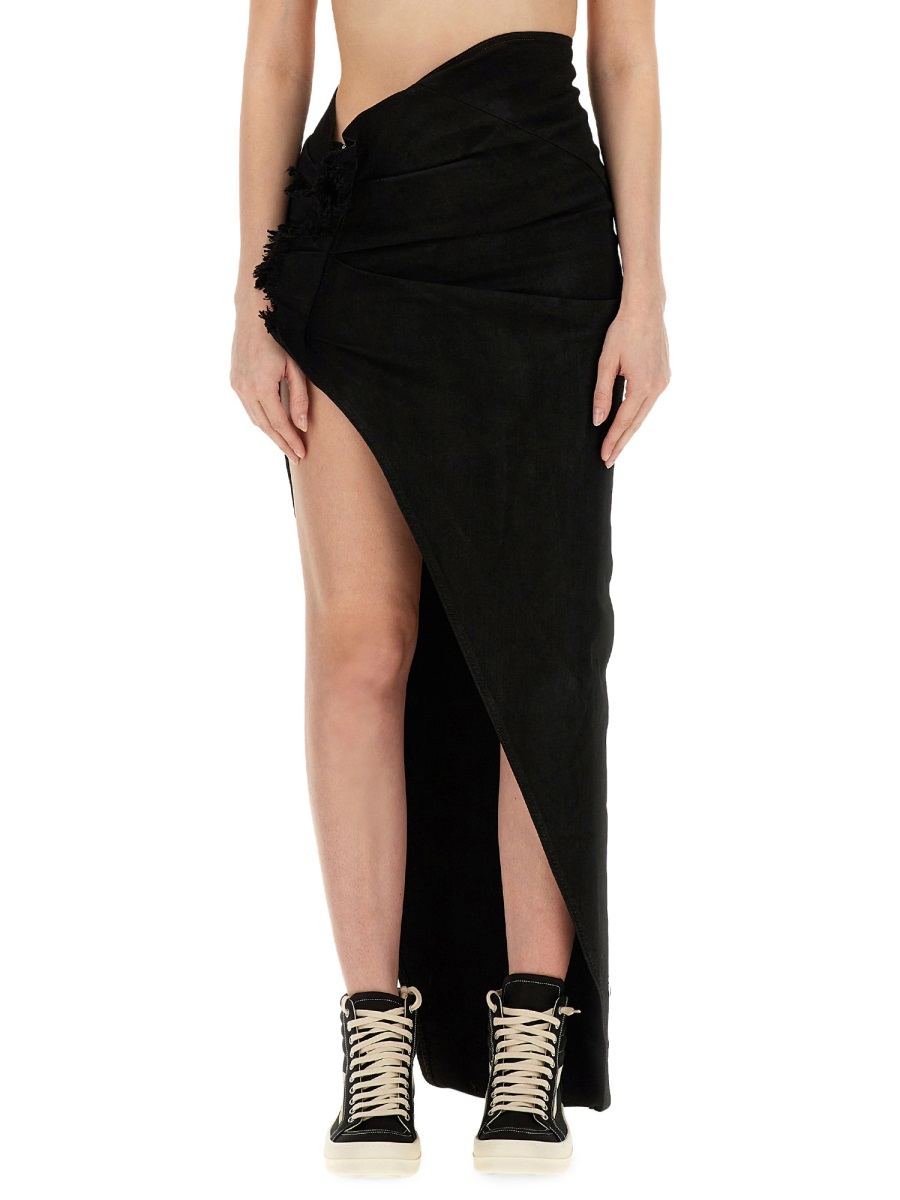 [RICK OWENS DRKSHDW] Long skirt SS24 DS01D1348_SBB09