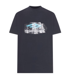 [Balenciaga] T-shirts Short Sleeve SS26 850345TTVT43363 FADE W BLACK LIGHT BL W
