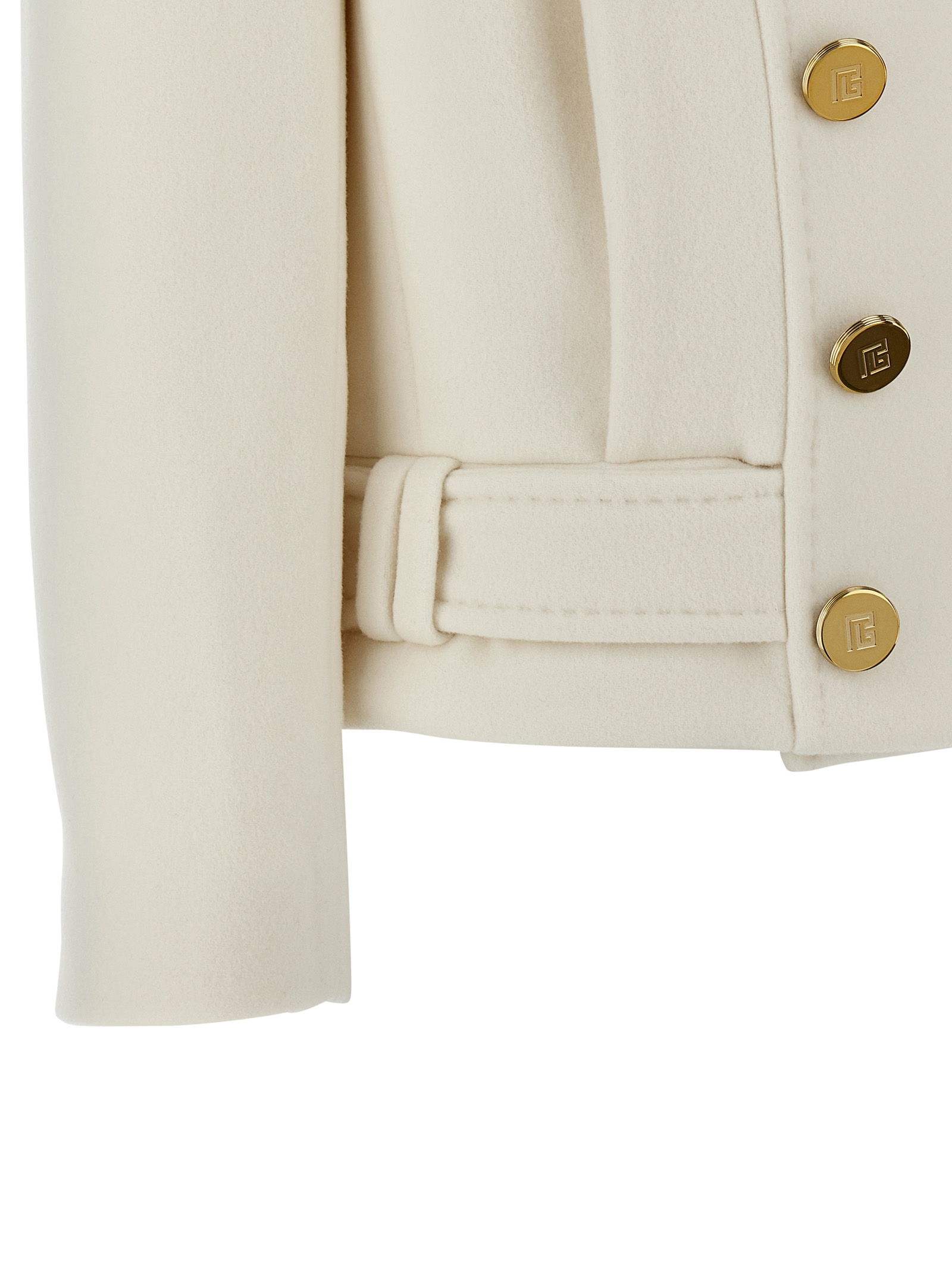 [Balmain] Coat FW25 FF1UA095WB500FA