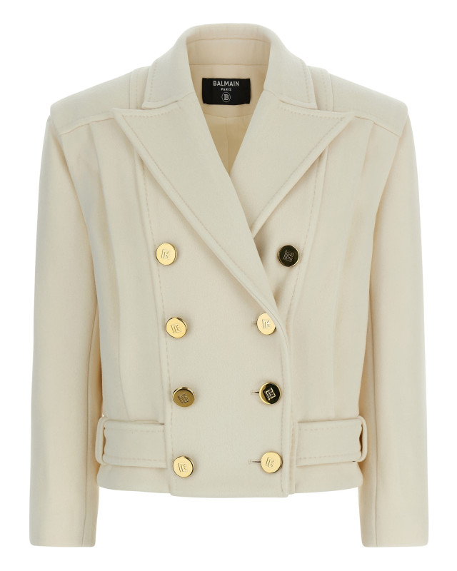[Balmain] Coat FW25 FF1UA095WB500FA