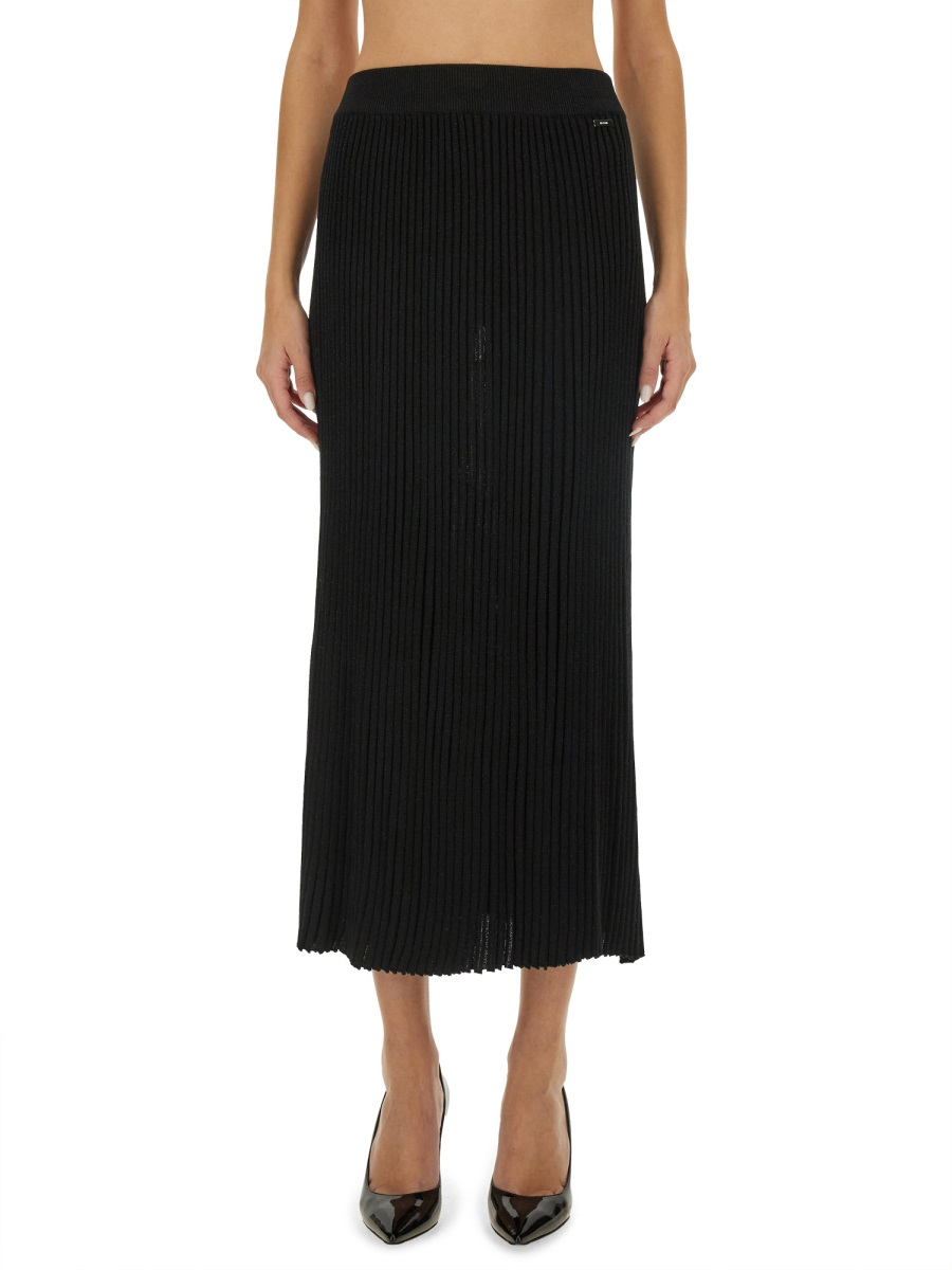 [Kiton] Long skirt FW24 D58725_0100Y