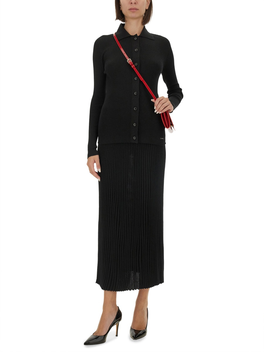 [Kiton] Long skirt FW24 D58725_0100Y