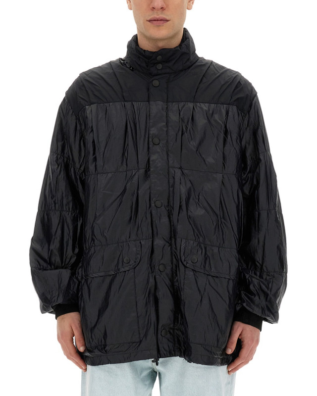 [Our Legacy] Jacket SS24 M2241EBR_BLACKRUBBERIZEDNYLON
