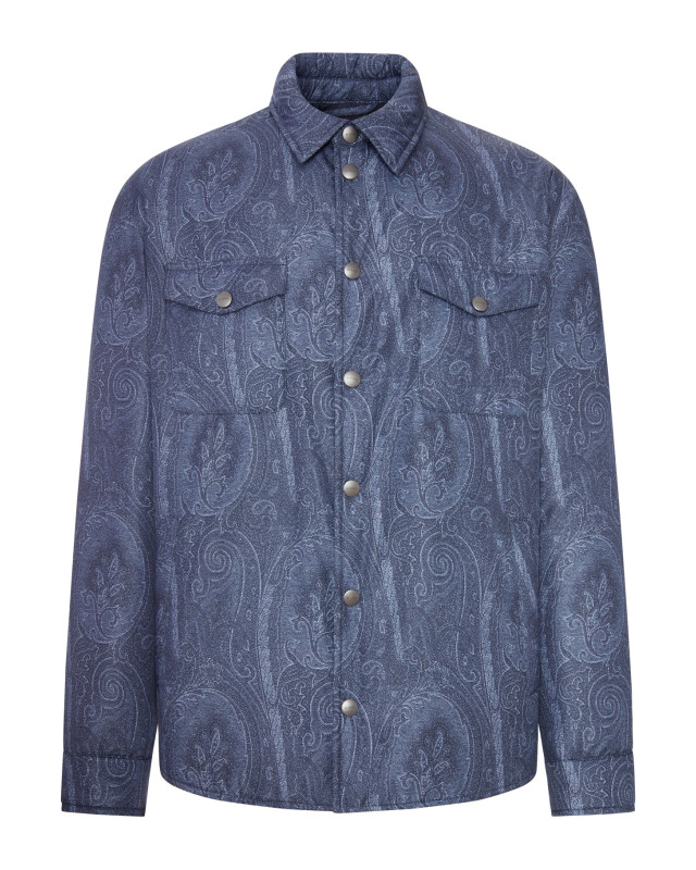 [Etro] Shirts Long Sleeve FW26 MRBA010999SASZ5X0883 BLUE