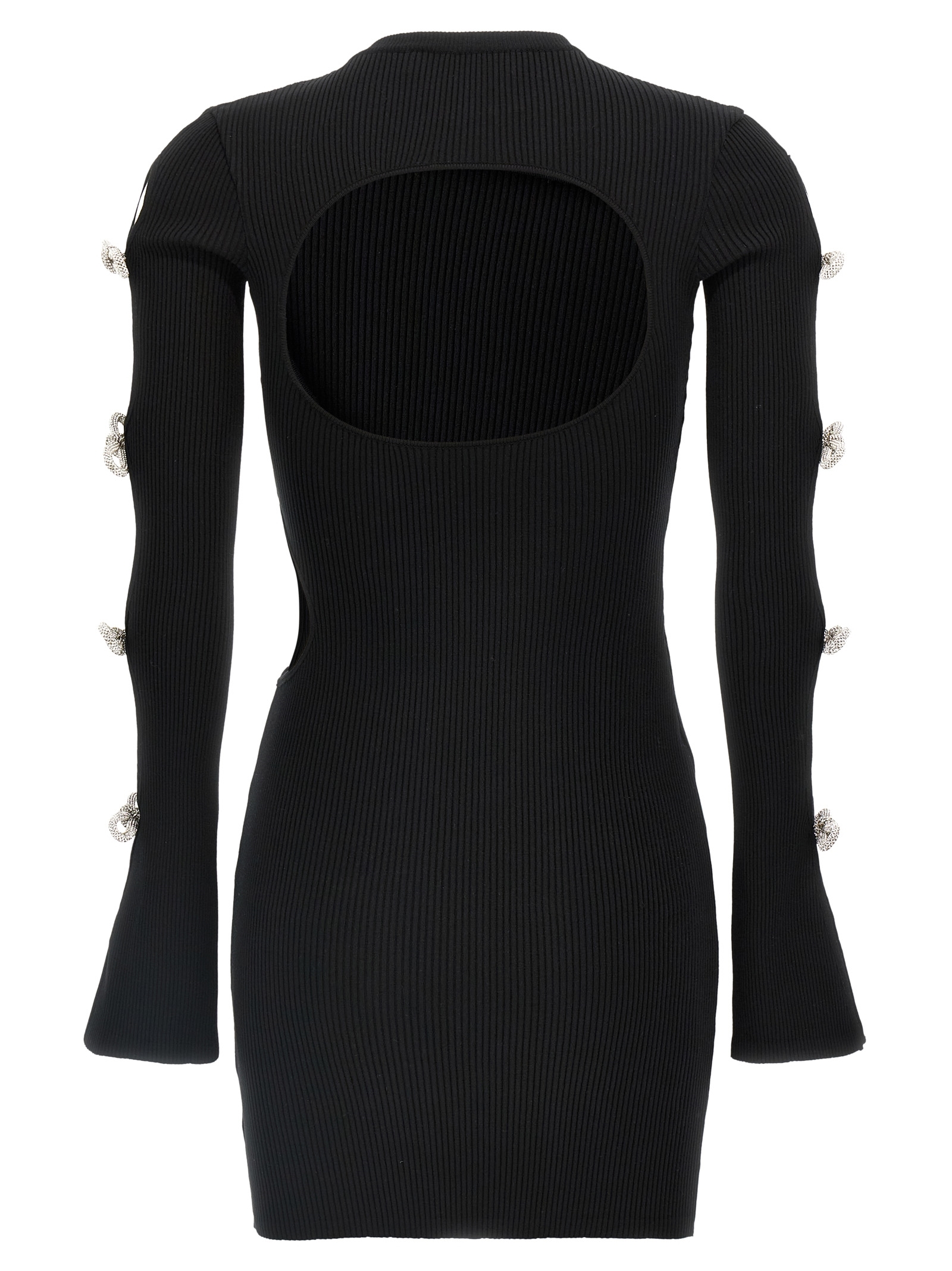 [MACH & MACH] Long sleeve dress SS25 R25KD111KNTBLKBLACK