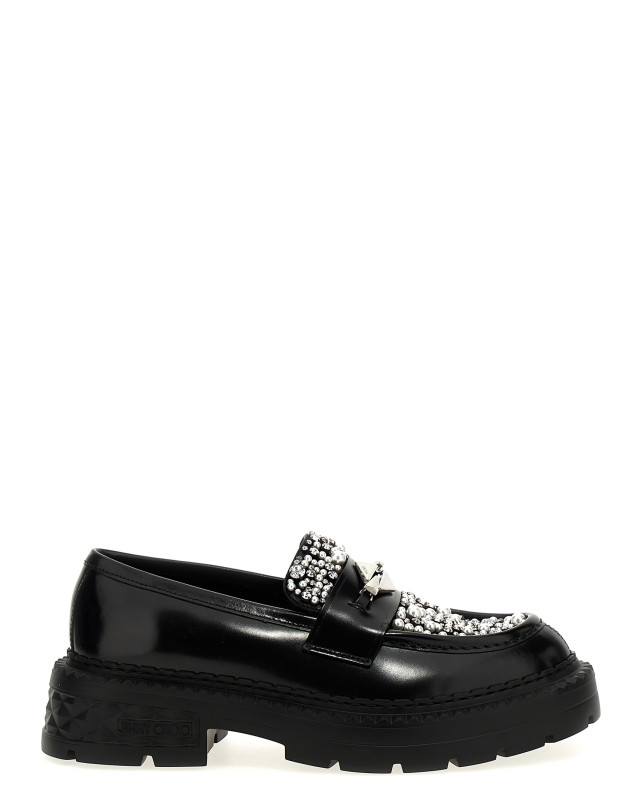 [Jimmy Choo] Loafer SS25 MARLOWDIAMONDFJWVBLACKCRYSTAL