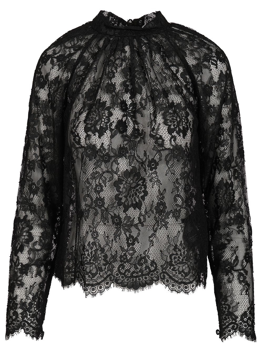 [Self-portrait] Blouse CO PF26-032TA-BBLACK