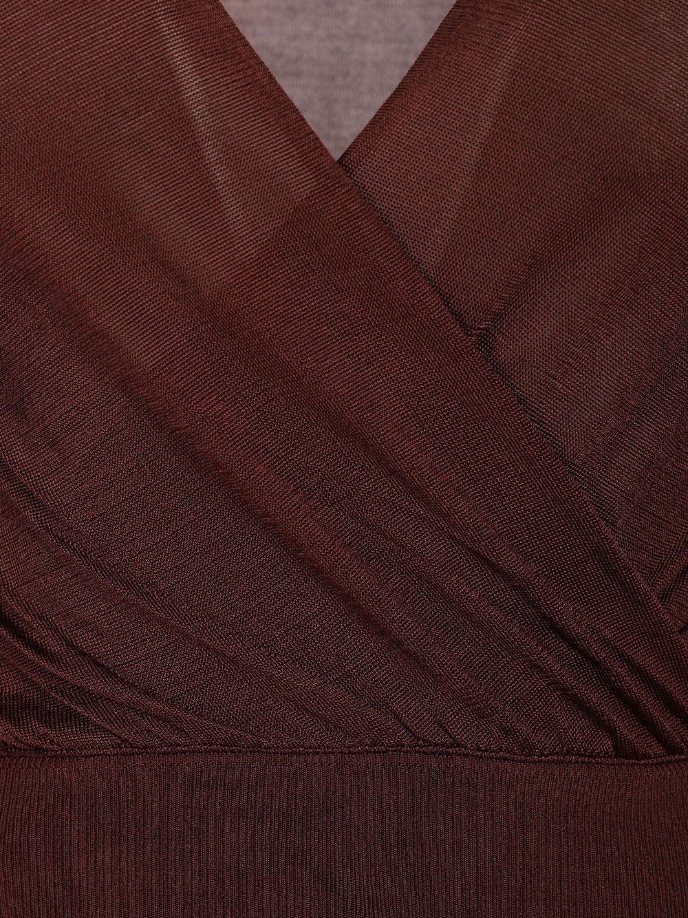 [Self-portrait] Knitwear CO PF26-052BS-BRBROWN