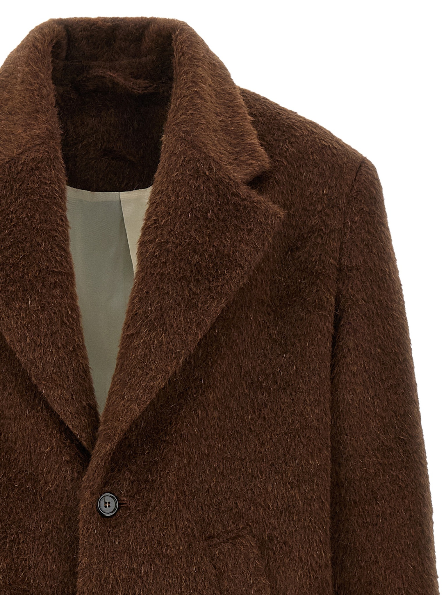 [Sefr] Coat FW25 MFW25ALOISBRUSHEDTAUPEALPACA