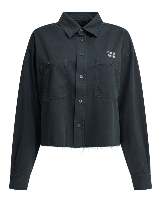 [Miu Miu] Shirts Long Sleeve SS26 GWC13517AEF0170 S OOO