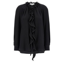 [VICTORIA BECKHAM] Shirts Long Sleeve SS25 1125WSH006158ABLACK