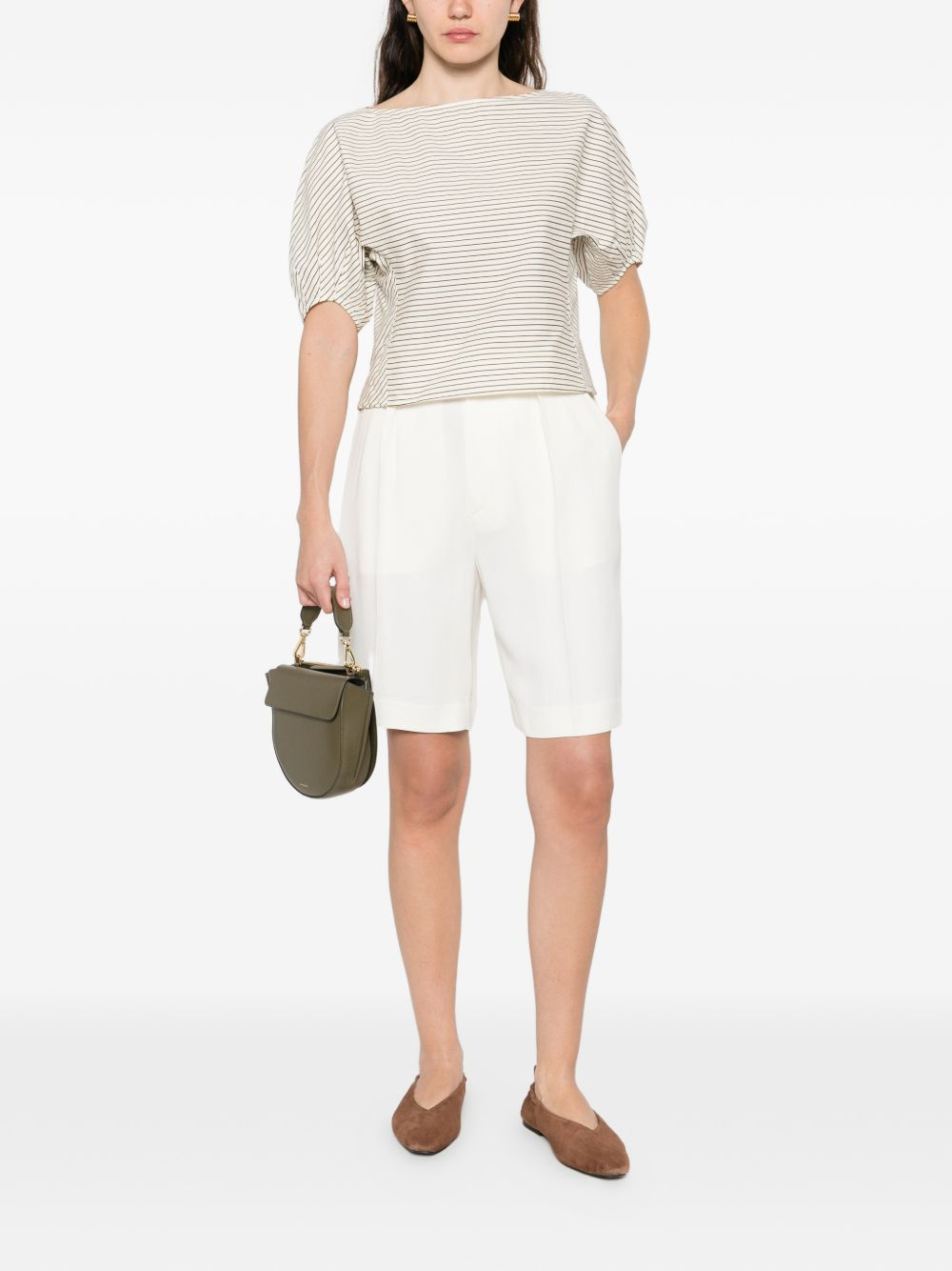 [VICTORIA BECKHAM] Shorts SS26 1126WSR006920CIVORY
