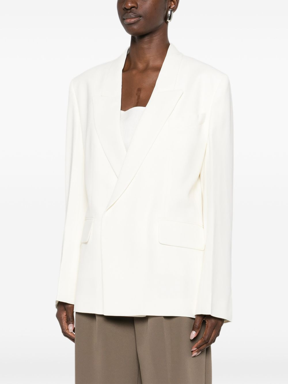 [VICTORIA BECKHAM] Jacket SS26 1126WJK006911CIVORY