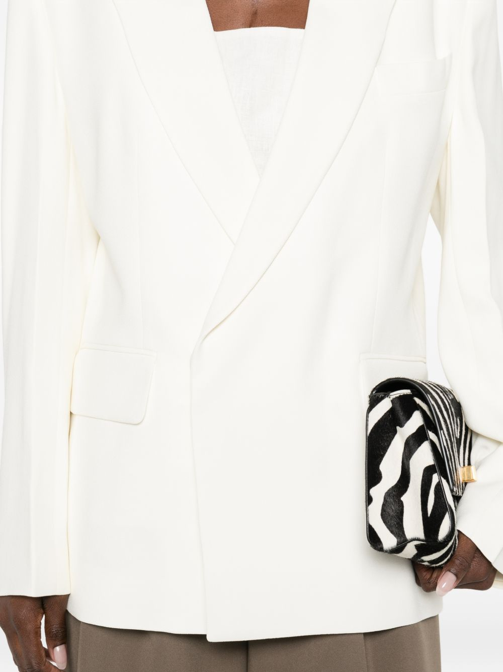 [VICTORIA BECKHAM] Jacket SS26 1126WJK006911CIVORY