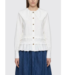 [GANNI] Shirts Long Sleeve SS26 A1040096 ZZ8