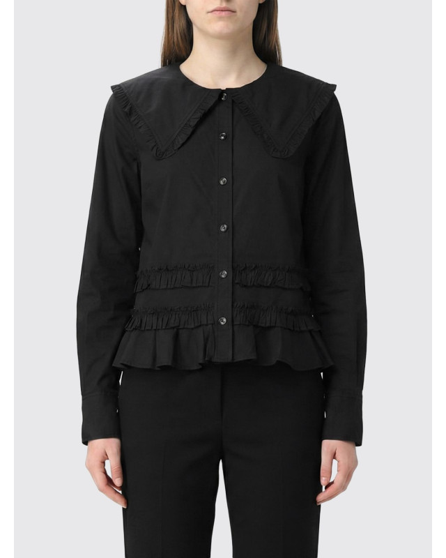 [GANNI] Shirts Long Sleeve SS26 A1040096 099