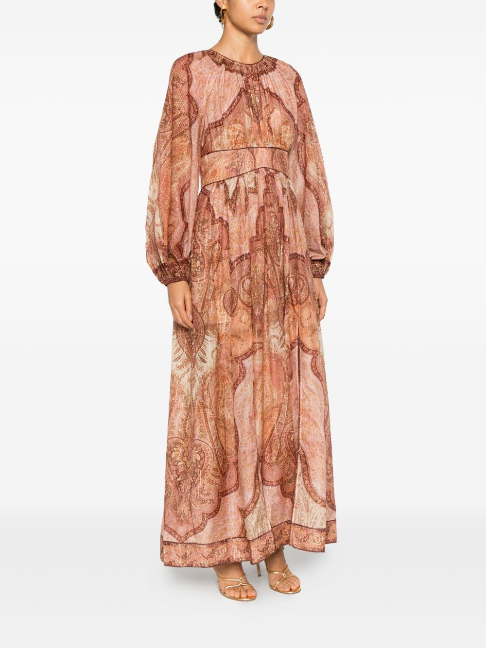 [Zimmermann] Long sleeve dress SS26 5947DRS262TBML