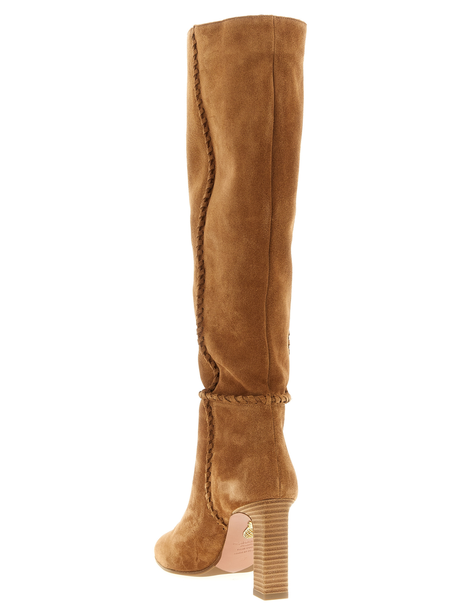 [Aquazzura] Long Boots FW25 IDYMIDB1SCRCAMEL