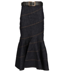 [Self-portrait] Long skirt CO PF26-810MSK-BLBLUE