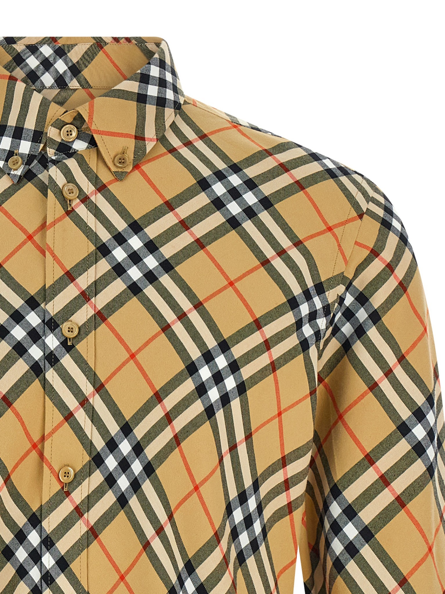 [Burberry] Shirts Long Sleeve FW25 8115497SANDIPCHECK