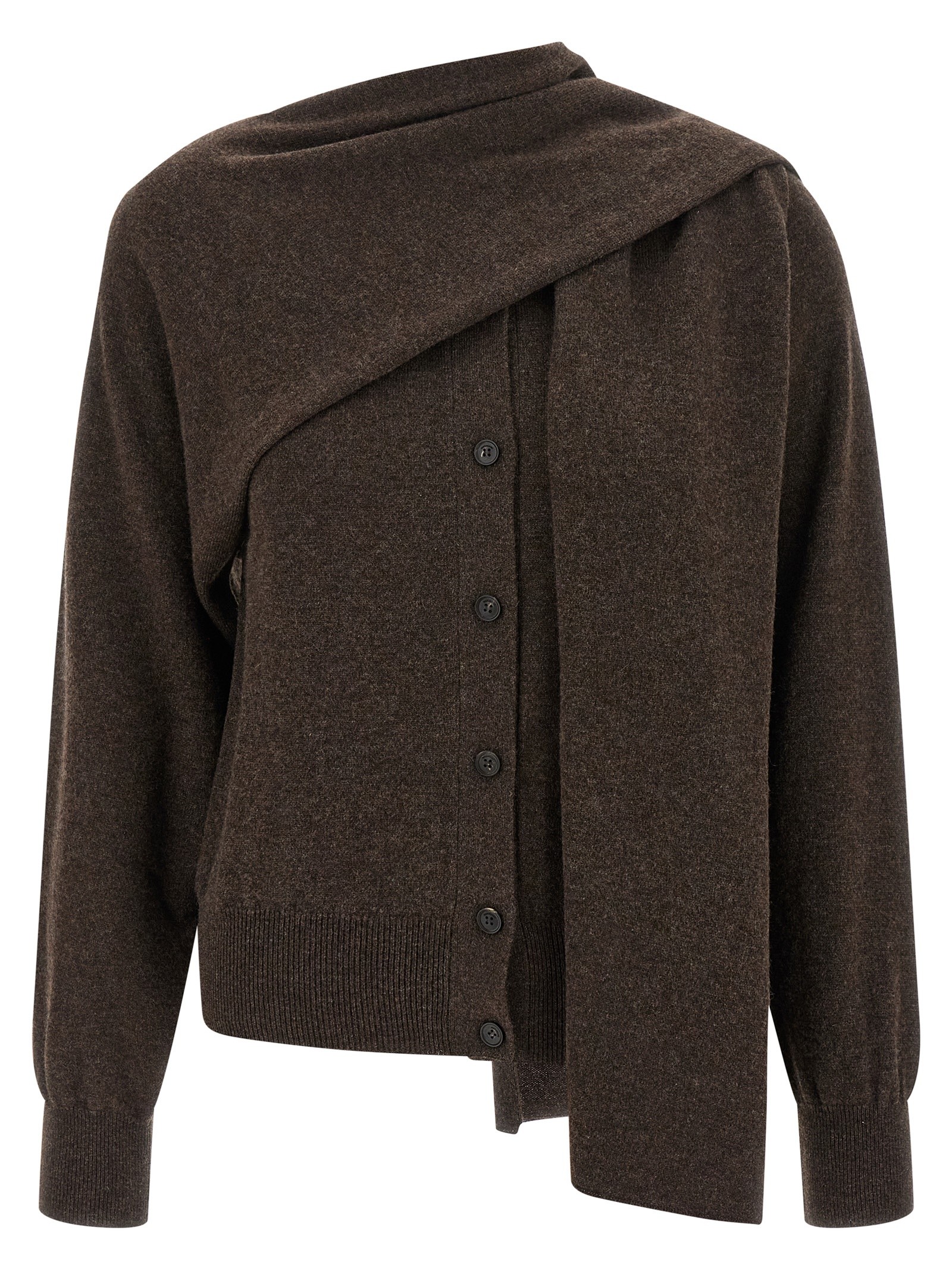 [Ferragamo] Cardigan FW25 785853CLAYMELANGE