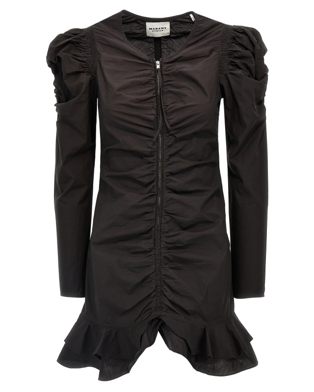 [Marant Etoile] Long sleeve dress SS25 RO0685FAC1J06E01BK