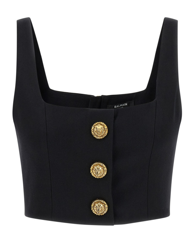[Balmain] Tank top SS26 GF1AB520WC090PA