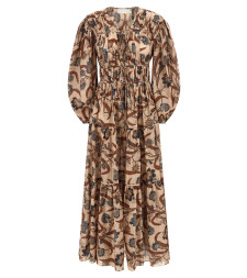 [Zimmermann] Long sleeve dress FW25 4208DSS253BLUINDFLO