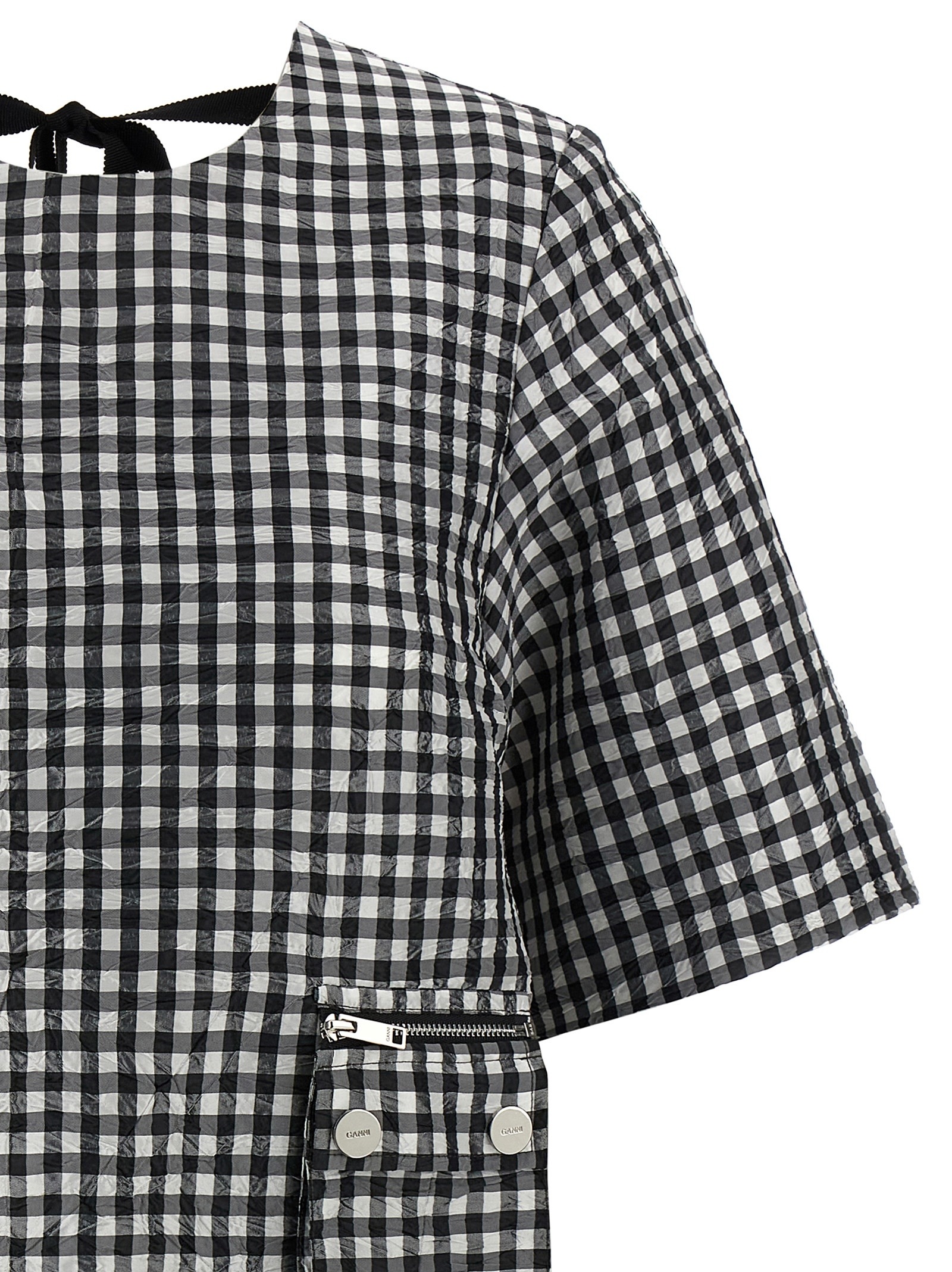 [GANNI] Short sleeve dress FW25 W0464099