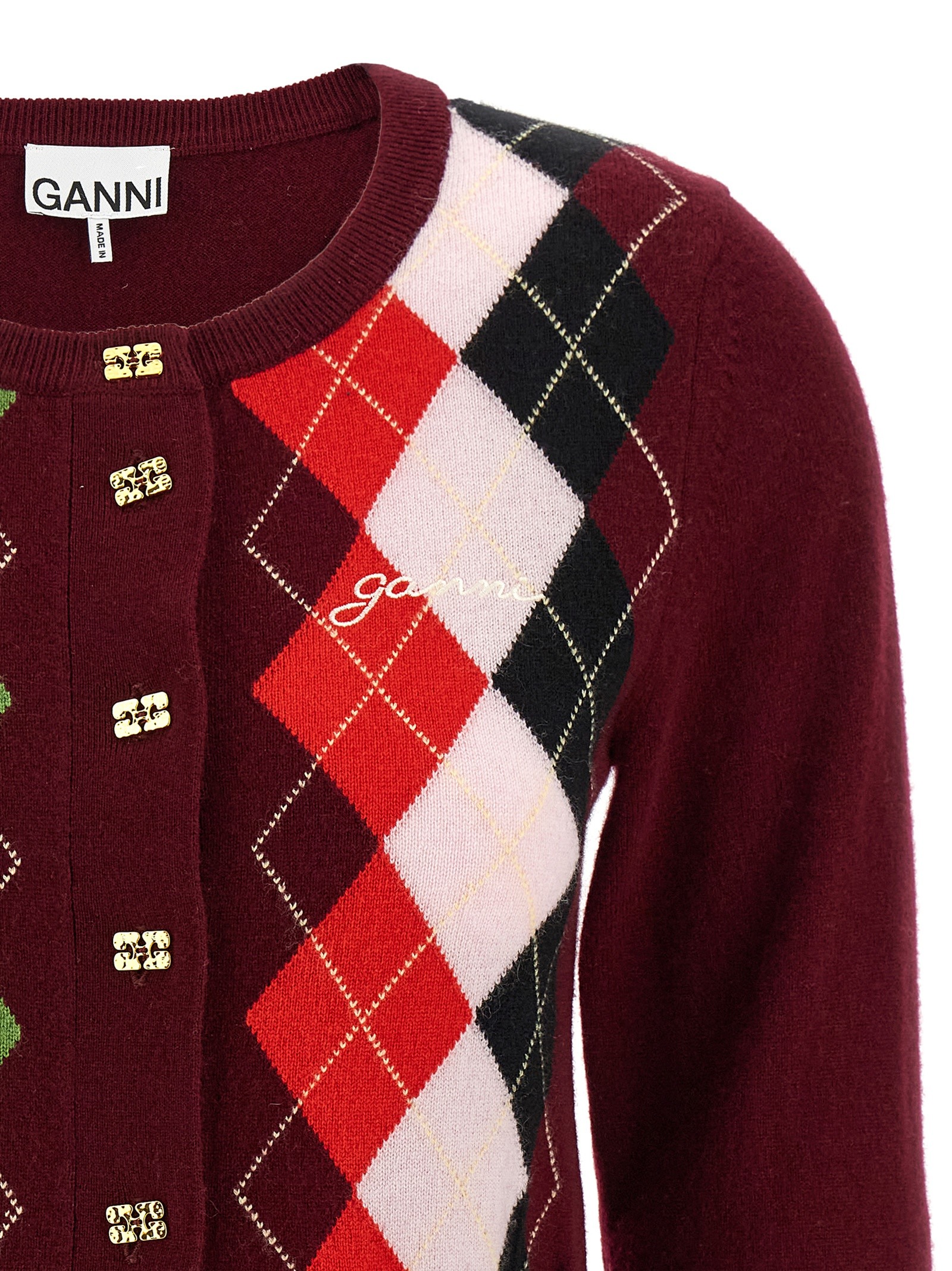 [GANNI] Cardigan FW25 K2532730