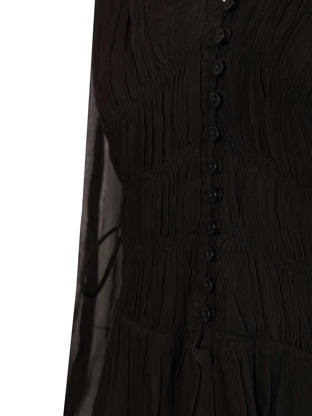 [Marant Etoile] Long sleeve dress SS26 26PRO0969FA-D1J08E01BK