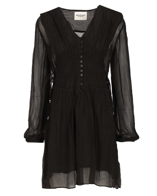 [Marant Etoile] Long sleeve dress SS26 26PRO0969FA-D1J08E01BK