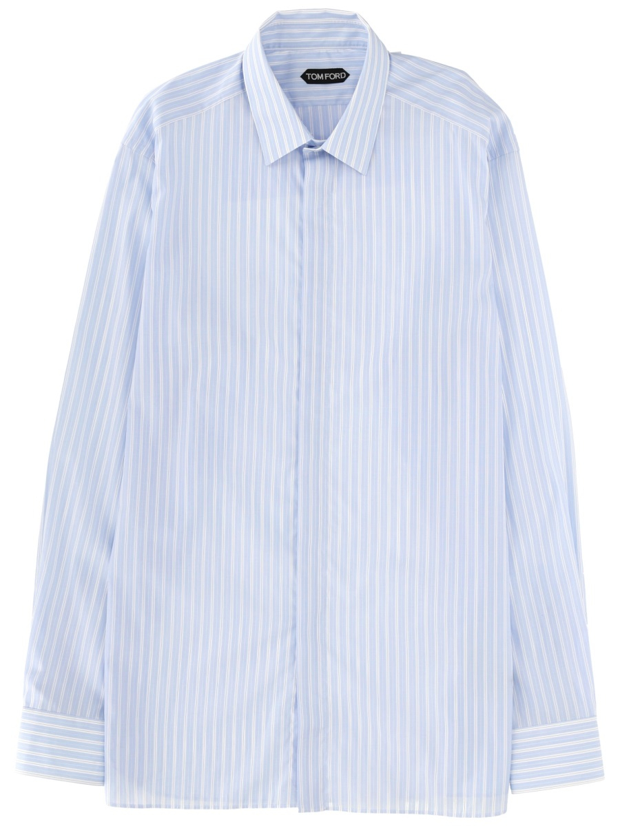 [Tom Ford] Shirts Long Sleeve SS26 HRVF01_C0026UWB