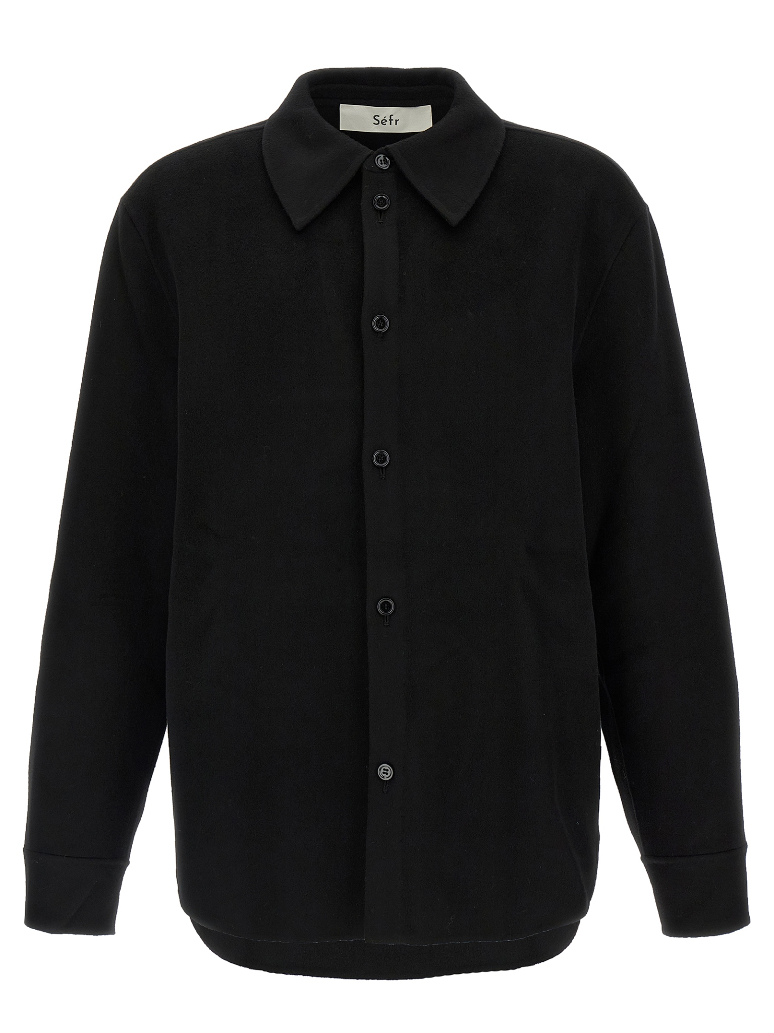 [Sefr] Shirts Long Sleeve SS26 PRESS26LENNYBLACKDOUBLÉCASH