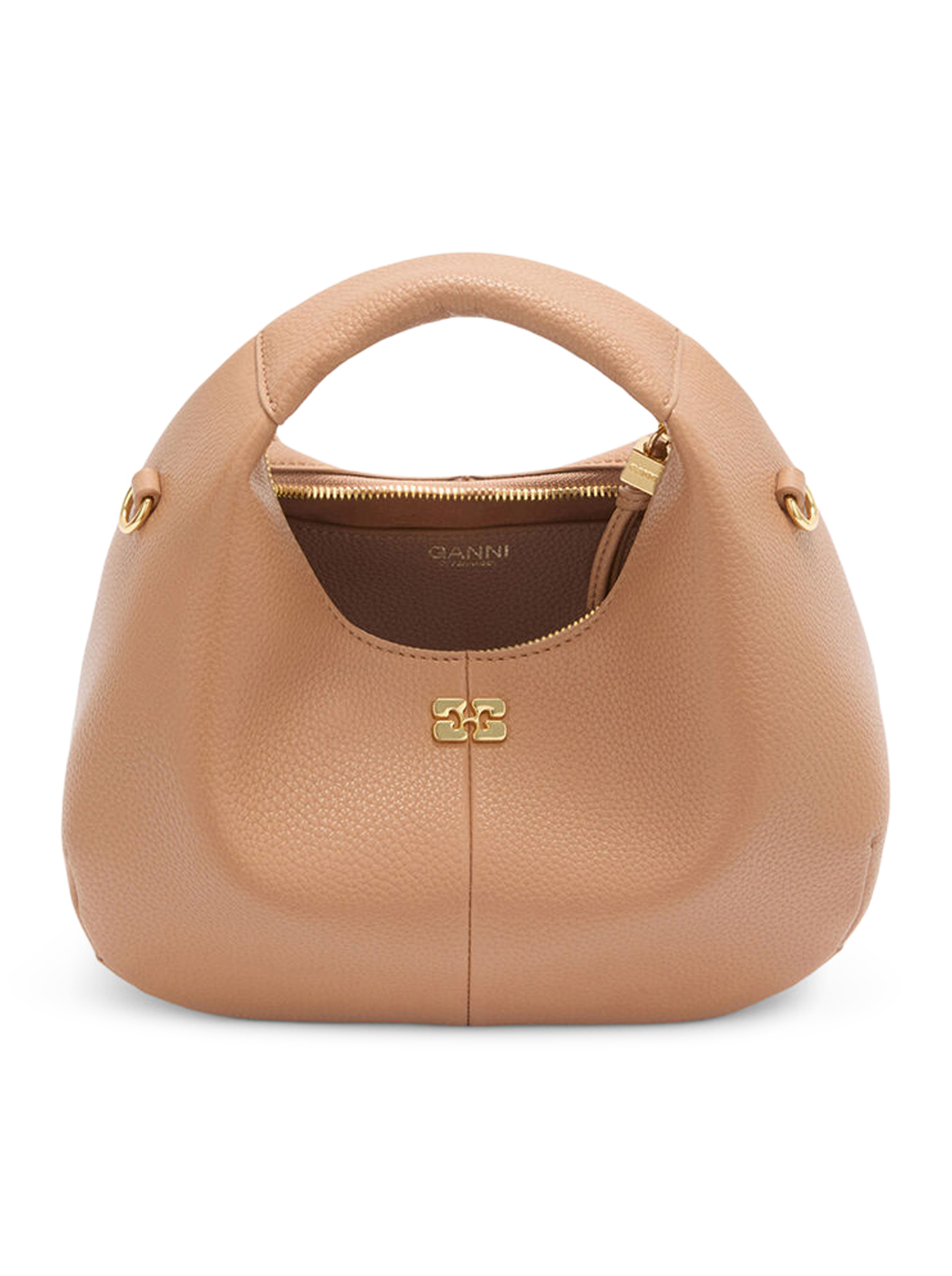[GANNI] Tote bag FW26 C10400040SP TAWNY BIRCH