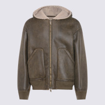 [SALVATORE SANTORO] Leather Jacket FW25 W25SANT49500UDIESARMY