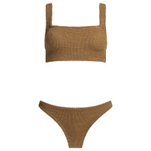 [Hunza G] Bikini SS26 XANDRA BIKINIMETALLIC CRINKLEMETALLIC COCOA