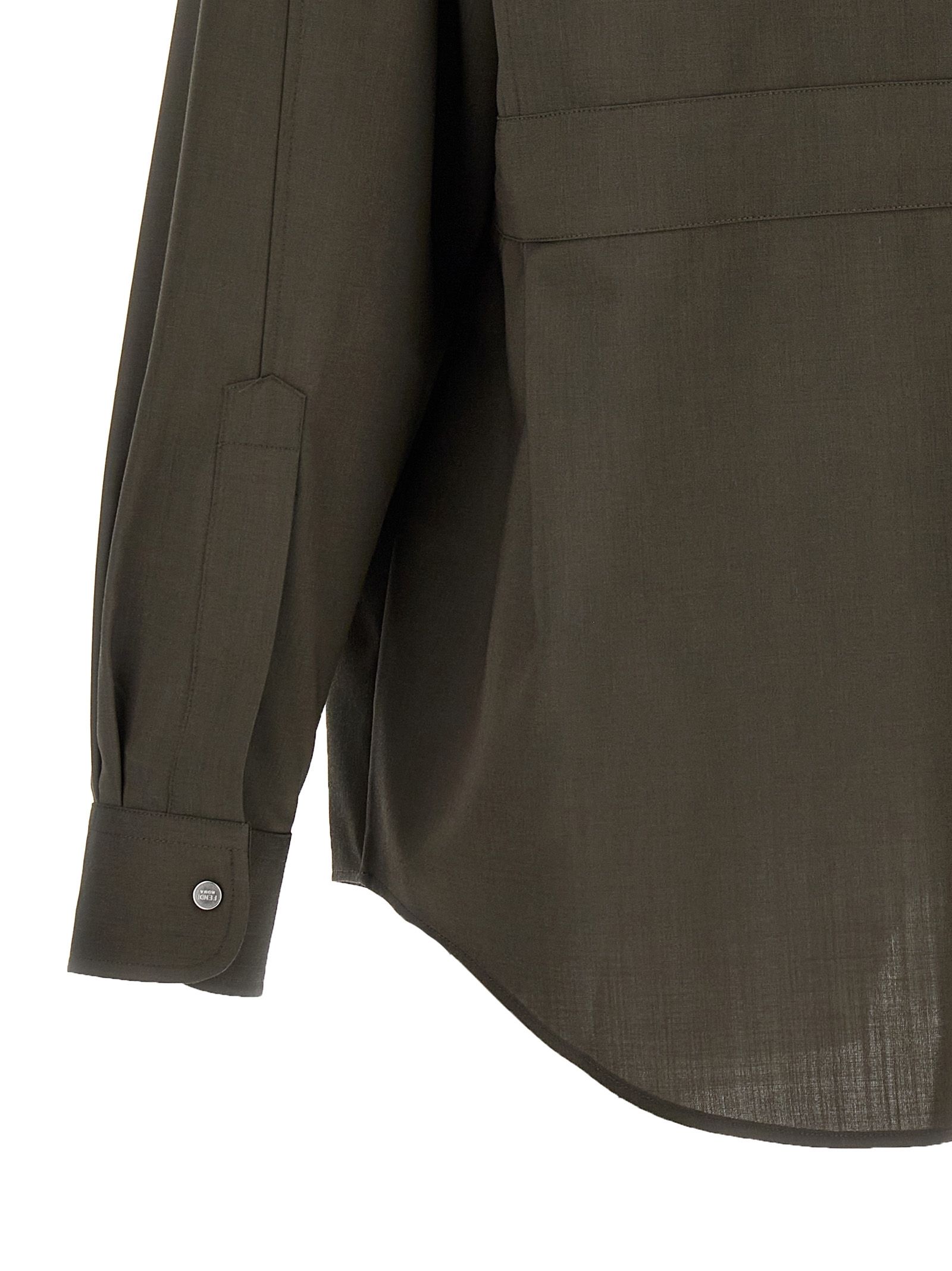 [Fendi] Shirts Long Sleeve FW24 FW1319ASCHF03NT