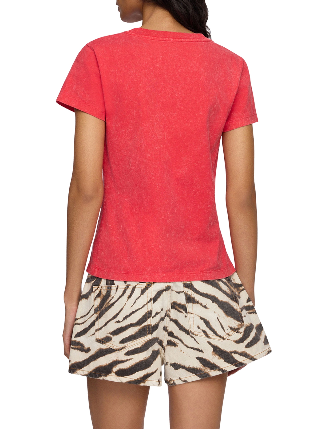 [GANNI] T-shirts Short Sleeve FW26 A1050205472 HIGH RISK RED