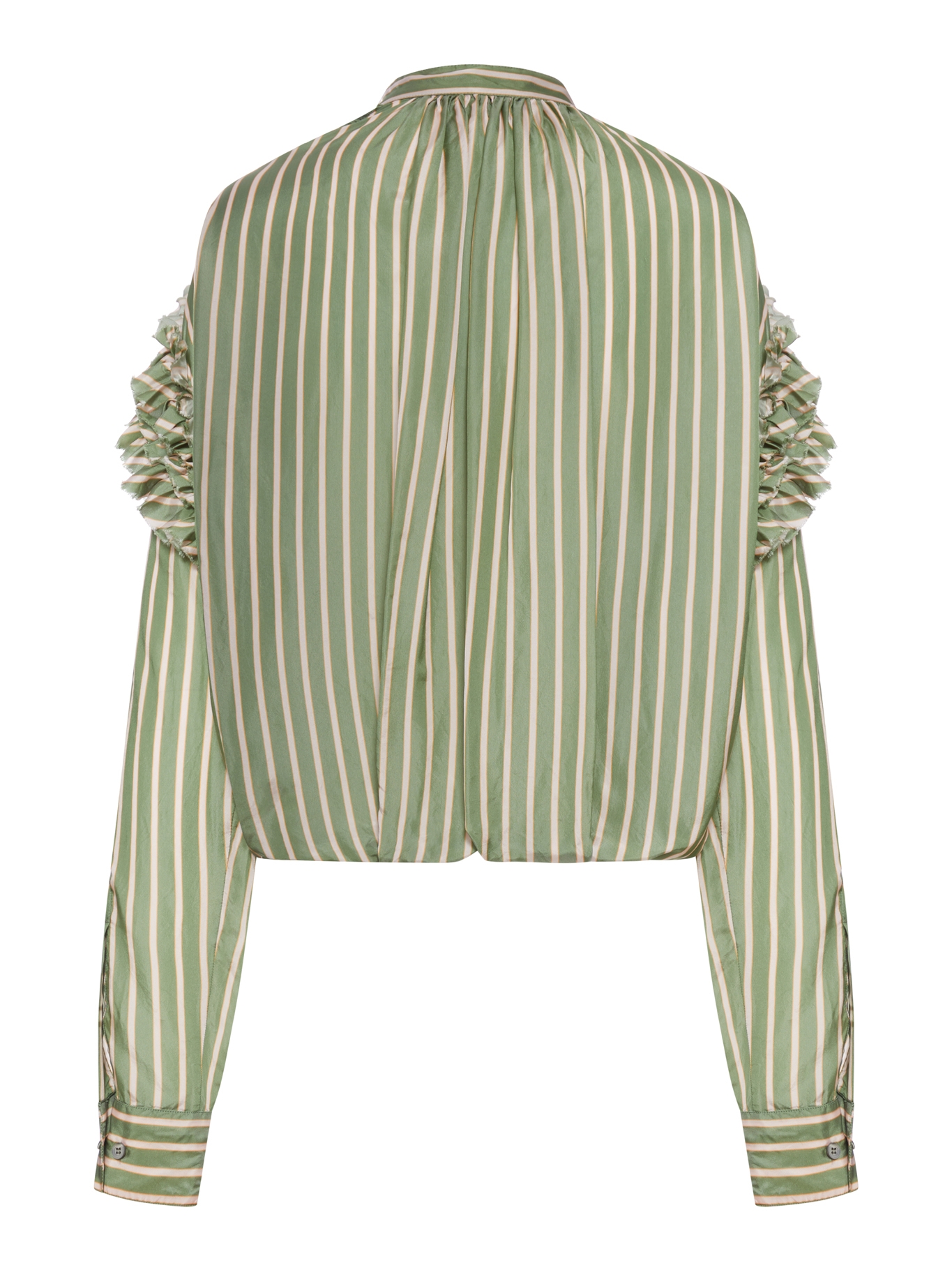 [DRIES VAN NOTEN] Shirts Long Sleeve SS26 2610107453274604 GREEN