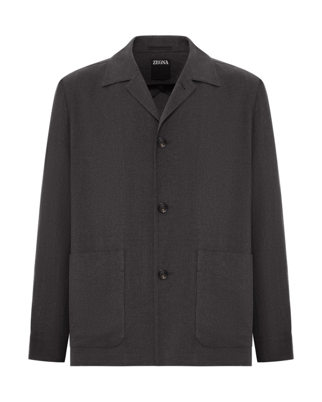 [ZEGNA] Jacket SS26 376C54A31DHAQ07R DK GRY SLD